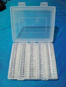 Coin Capsules 120Ps With Adjustable Foam And Box