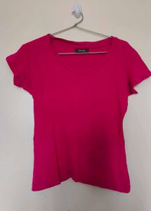 Zuda Pink V-Neck Tee