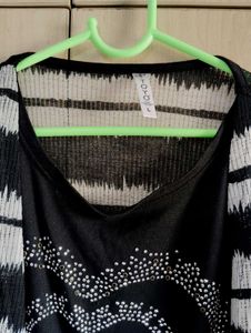 Striped Cardigan &amp; Top Set