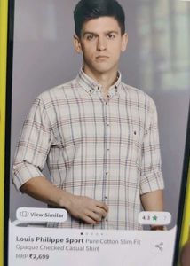 Louis Philippe Checkered Casual Shirt