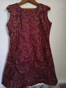 Elegant Purple Printed Kurta M/ L Size 36-38 in