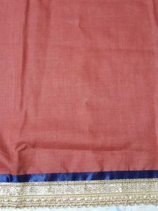 Dress Material Navy Blue Rust Combination