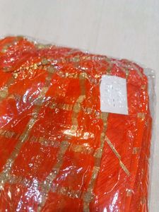 Orange &amp; Gold Sari (Minor Issue)