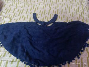 1-3 Age Girl Cute Navy Blue Top