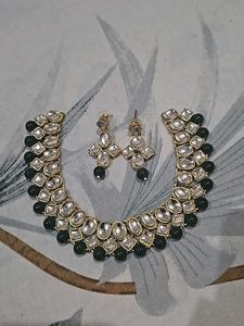 Kundan Necklace Set 💚