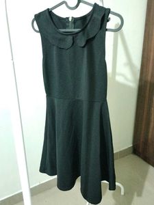 Chic Black Peter Pan Collar Dress