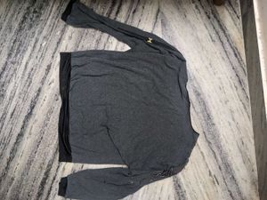 Elegant Embellished Grey Top