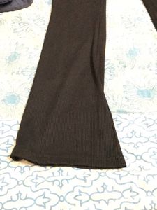 Ribbed Bootcut Pants