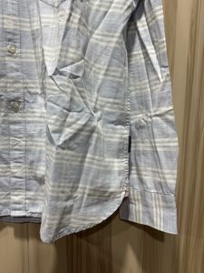 French Connection Blue Striped Formal Shirt