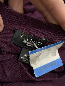 korean imported Elegant dark Purple floral Cardiga