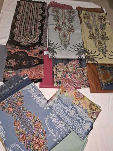 Unstitched 3 Piece Lawn Suits