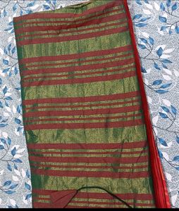 Elegant Green Silk Saree