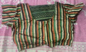 Green saree With Blouse