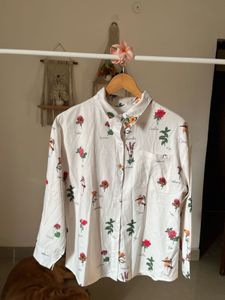 FLORAL PRINTED POLY SILK TOPS