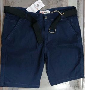 Red Camel Shorts with Belt