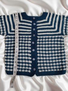 Unisex Kids Handmade Knitted Woolen Sweater