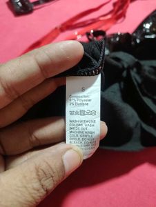 Red &amp; Black Strappy Lingerie Set 🔥 (Size S)