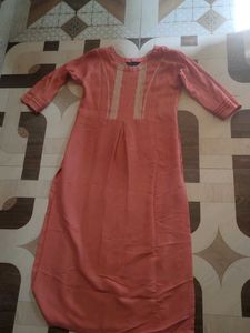 Coral Embroidered Kurti