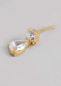 925 Real Silver Drop Earrings (18k Gold Plated)