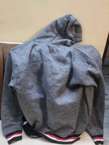 Boy&#39;s Grey Teddy Hoodie