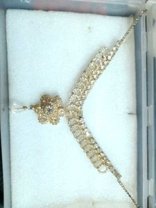 Set Of 2 Necklace And Two Maang Tikkas