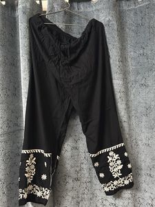 Elegant Black chikankari Kurta Set