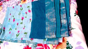 Blue Saree