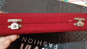 Vintage Red Velvet Jewelry Box