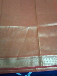 It Is Beautiful Mango Color Silk Saree.