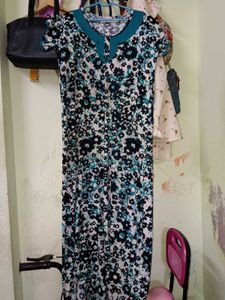 Floral Print Maxi Nighty