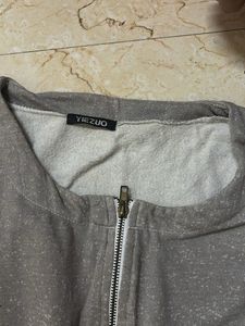 Gray Zip-Up Jacket