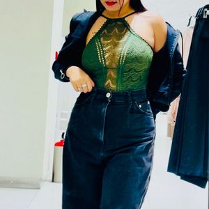 Olive Lace Bodysuit