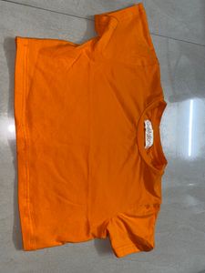 Orange Crop Top Best Fitting Ever !!!! Short Time Deal This Deal Is Having The Least Price For U Alll