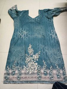 sea green kurta pant set