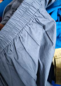 Pure Cotton Ash Colour Xl Pants For Women