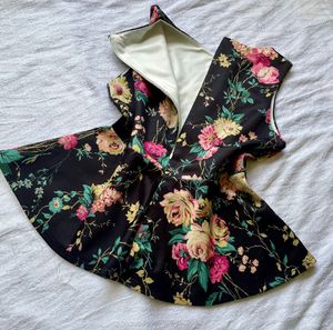 Korean Structured Peplum Top Cottagecore