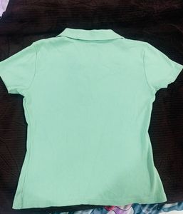 Pastel Green Linen T-Shirt – Regular Fit
