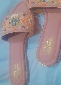 Embellished Pink InSaaddlers Slides
