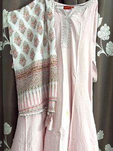 Beautiful Pink Anarkali Suit Set