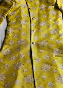 Yellow Floral Sherwani