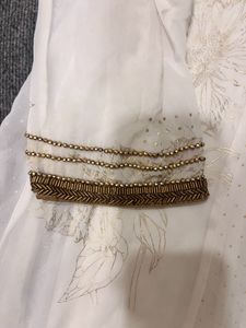 Wishful Anarkali White