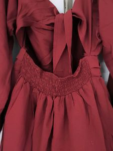 Maroon Mini Dress