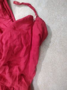 Red Tiered Ethnic Skirt/ Lehenga