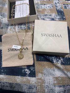 SWASHAA Initial M Necklace