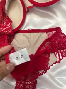 Red Lace Lingerie Set