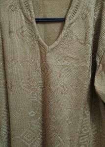 V Neck Woollen Kurta For Women
