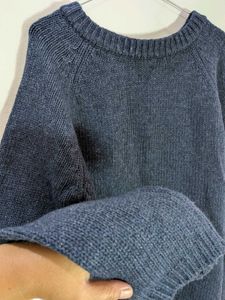 Cozy Blue Knit Sweater