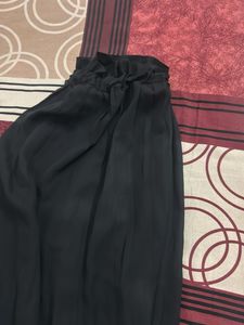 Black Pleated Palazzo