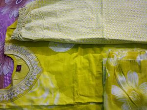 Purple Floral Kurta Set