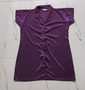 Solid Purple Nighsuit (Women)